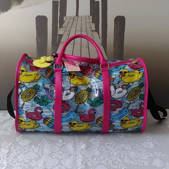 clear weekender bag